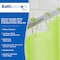 Kenney Mfg Medium Weight PEVA Shower Liner and Ring Set, 70" W x 72" H, Green KN61703 - alternate 2